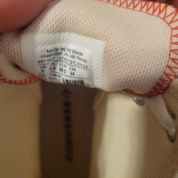 CONVERSE CHUCK TAYLOR STARS & STRIPES EDITION HIGHTOP SNEAKERS JUNIORS 6 Womans8 - Picture 7 of 7